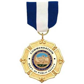 Nevada Dept. of Public Safety Commendation Metal