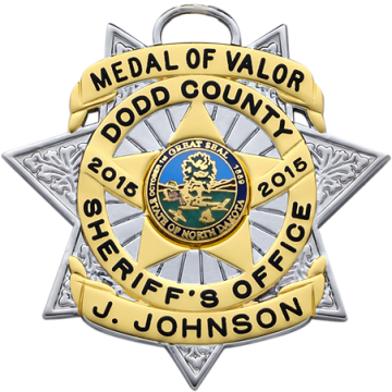 Smith & Warren MD115 Seven-Point Star Award Medal w/ 5-Point Star