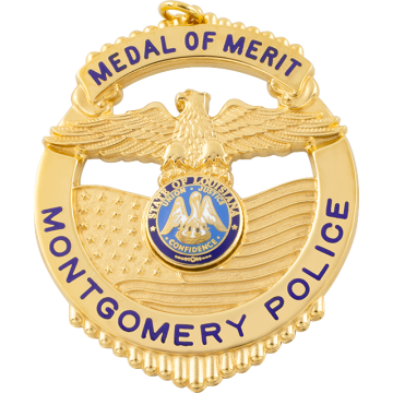 Smith & Warren MD121P American Flag Shield w/ Eagle Award Medal