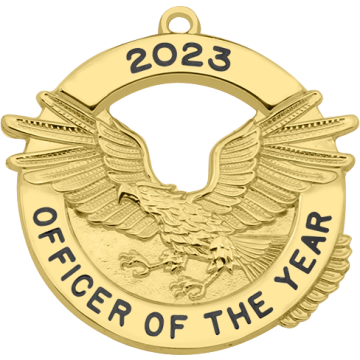 Smith & Warren MD124 Circle Award Medal with Soaring Eagle