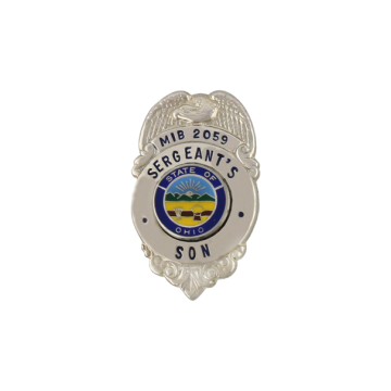 Blackinton MIB2059 Miniature Shield Badge with Eagle (1-3/8" x 7/8")