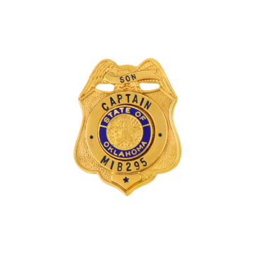 Blackinton MIB295 Miniature Shield Badge with Eagle (1-3/8" x 1")