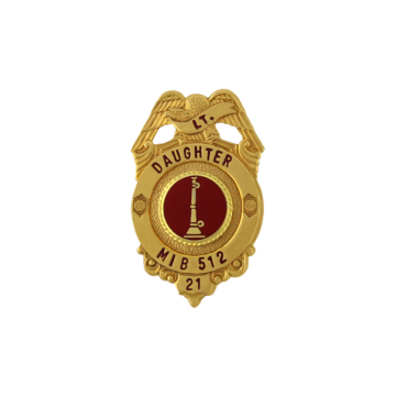 Blackinton MIB512 Miniature Badge with Eagle (1-1/2" x 7/8")