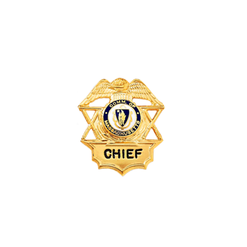 Blackinton MIB880 Miniature Badge with Eagle and Crossed Batons (1-1/4" x 1-1/8")