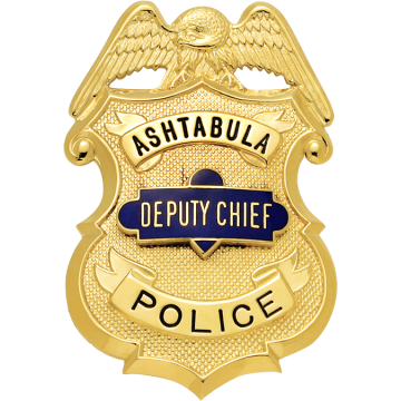 Smith & Warren MW5004A Shield Badge with Eagle and Applied Rank Panel (3-1/4" x 2-1/4")