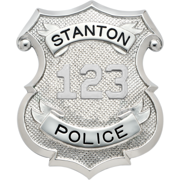 Smith & Warren MW5004N Classic Shield Badge with Applied Numbers (2-3/4" x 2-1/4")