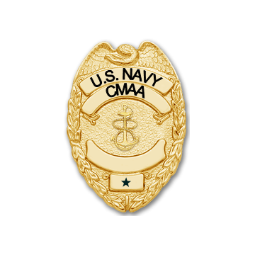 Smith & Warren US Navy Command Master-At-Arms CMAA Badge (2-1/2" x 1-3/4")