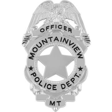 Smith & Warren NEB-426-NS Western Eagle Top Shield (3" x 1-7/8")