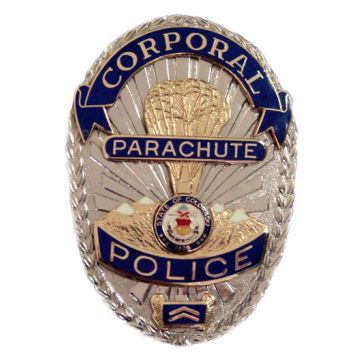 Smith & Warren Parachute Police, CO Badge