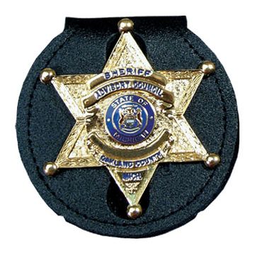 Perfect Fit 715-R Universal Belt Clip Badge Holder - Round with Velcro