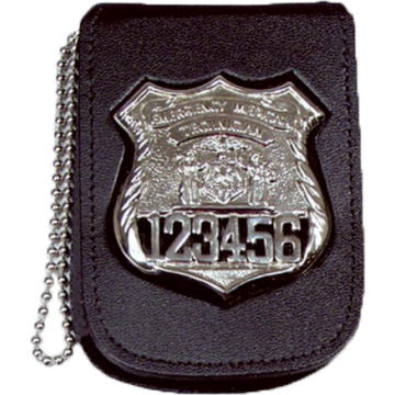 Perfect Fit 706 Recessed Neck Badge ID Holder w/ 30" Chain & Closure