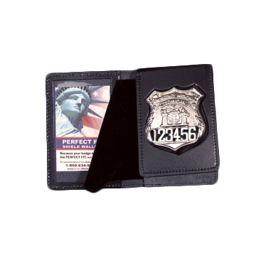 Perfect Fit Duty Leather Flip Out Badge Case w/ ID Window