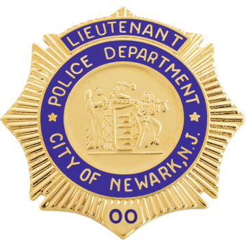 Smith & Warren Newark, NJ Police Lieutenant Badge
