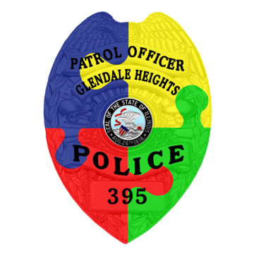 Blackinton PRT879 Eagle Top Awareness Badge, Your Choice of Design