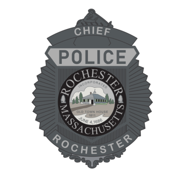 Smith & Warren Rochester, MA Police Flexible Badge - Matte Black