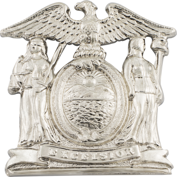 Smith & Warren S101CO New York Coat of Arms Hat Badge (2-1/8")