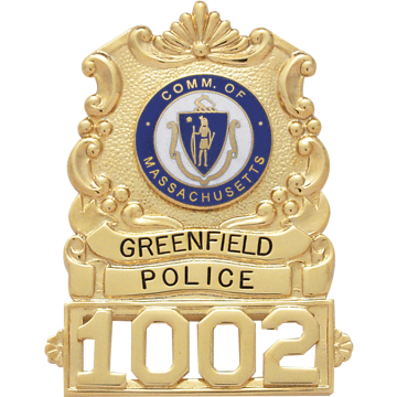 Smith & Warren S109 Shield Hat Badge with Applied Characters (2.550" x 1.980")