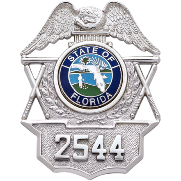 Smith & Warren S112 Eagle Top Hat Badge with Applied Numbers (2-1/2" x 2-1/8")