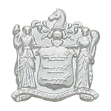 Smith & Warren S116NJ New Jersey Coat of Arms Pin