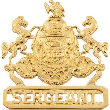 Smith & Warren S118 Pennsylvania Coat of Arms Hat Badge (2-1/8" x 2")