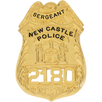 Smith & Warren S121 New York Shield Badge with Eagle (3-1/8" x 2-13/16")