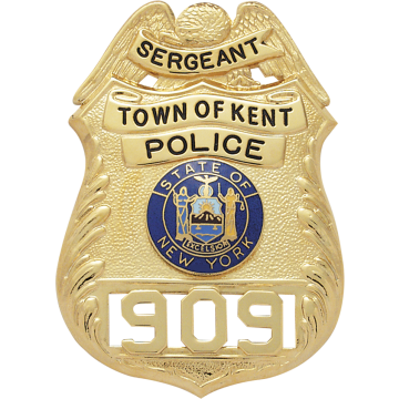 Smith & Warren S124 Classic Shield Badge with Eagle (3.190" x 2.320")