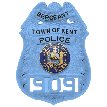 Smith & Warren S124_BL Austim Awareness Shield Badge with Eagle (3.190" x 2.320")