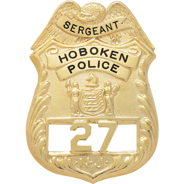 Smith & Warren S126 New Jersey Shield Badge with Eagle (3.110" x 2.240")