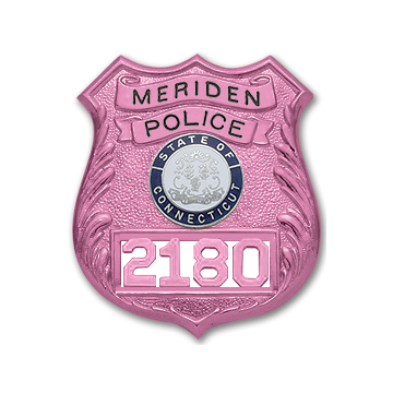 Smith & Warren S136_PI Breast Cancer Awareness Shield Badge (2.700" x 2.325")
