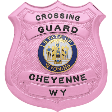 Smith & Warren S139_PI Breast Cancer Awareness Shield Badge (2-1/2" x 2-1/4")
