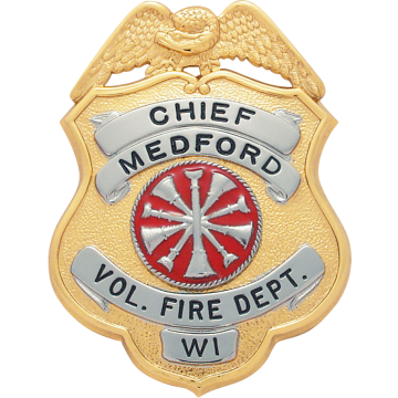 Smith & Warren S140 Shield Badge with Eagle (2.950" x 2-1/4")