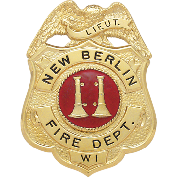 Smith & Warren S144 Eagle Top Shield Badge (2-1/2" x 1-15/16")