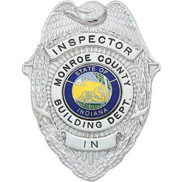 Smith & Warren S145 Eagle Top Wreath Shield Badge (2-7/8" x 2-1/8)