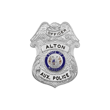 Smith & Warren S148 Small Eagle Top Shield Badge (2" x 1-1/2")