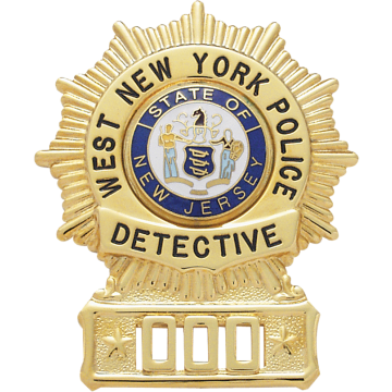 Smith & Warren S152 Sunburst Shield with Applied Numbers (2.700" x 2.230")