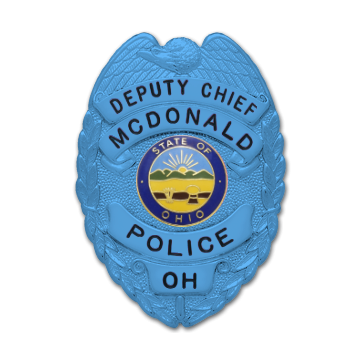 Smith & Warren S155_BL Autism Awareness Eagle Top Badge (3-1/8" x 2-1/4")