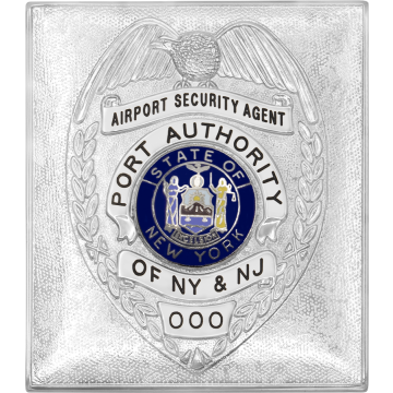 Smith & Warren S155SQ Square Shield with Eagle Top Badge (3" x 2-5/8")