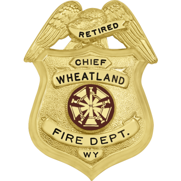 Smith & Warren S157 Shield Badge with Eagle (3-3/8" x 2-1/2")