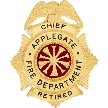 Smith & Warren S158B Eagle Top Maltese Cross Badge (2-7/8" x 2-3/8")