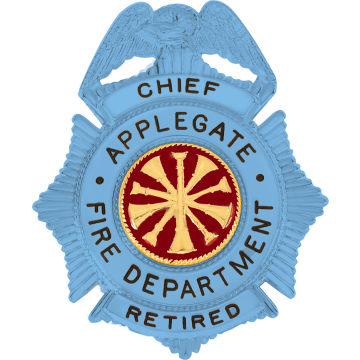 Smith & Warren S158B Blue Autism Awareness Eagle Top Maltese Cross Badge (2-7/8" x 2-3/8")