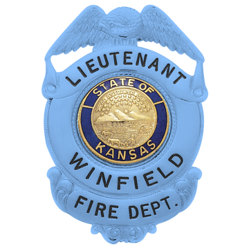 Smith & Warren S169_BL Autism Awareness Eagle Top Shield Badge (2.520" x 1-3/4")