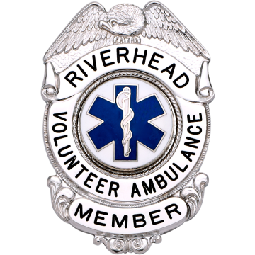 Smith & Warren S169NP Eagle Top Shield Badge w/ Horseshoe Panel (2.520" x 1.750")