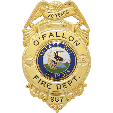 Smith & Warren S187 Eagle Top Badge (2-7/8" x 1-3/4")