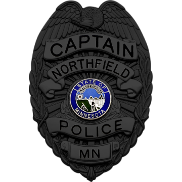 Smith & Warren S18 Matte Black Eagle Top Badge w/ Applied Panels (3-1/4" x 2-1/4")