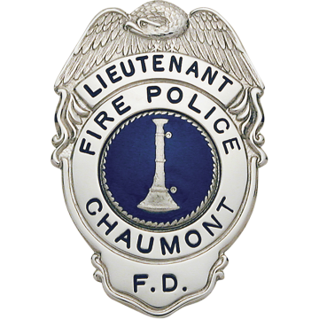 Smith & Warren S192 Circle Panel Shield Badge with Eagle (2.620" x 1.800")