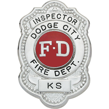 Smith & Warren S197 Classic Fire Dept. Shield Badge (2-1/2" x 1.730")