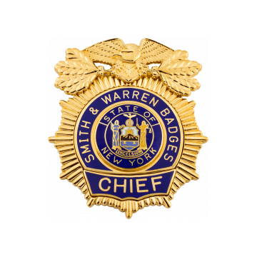 Smith & Warren S200X Reverse Enamel Sunburst Badge w/ Eagle