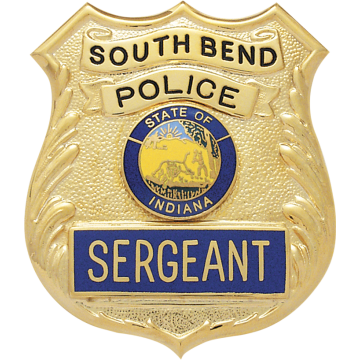 Smith & Warren S202 Classic Shield Badge w/ Applied Panel (2.700" x 2.325")