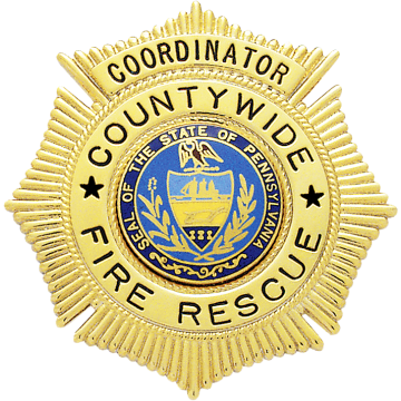 Smith & Warren S206 Sunburst Badge with Circular Panel (2-3/8" x 2-1/4")