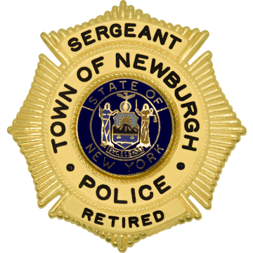 Smith & Warren S206B Sunburst Badge with Circular Panel (2-3/8" x 2-1/4")